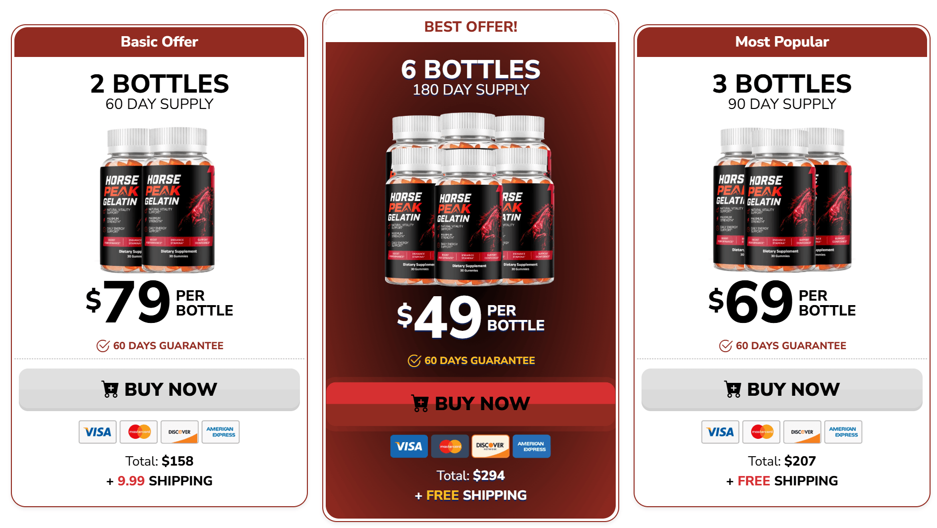 Horse Peak Gelatin Discount